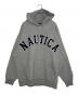 NAUTICA（ノーティカ）の古着「NAUTICA ノーティカ アーチロゴ パーカー ビッグシルエット」｜グレー