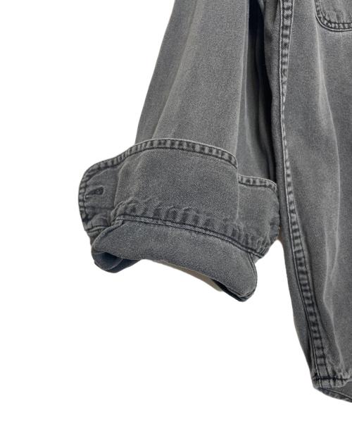 LEVI'S（リーバイス）LEVI'S (リーバイス) LEVI'S  リーバイス 90's 緑タグ デニムシャツ 香港製 先染めブラック グレー サイズ:Lの古着・服飾アイテム