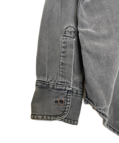LEVI'S（リーバイス）LEVI'S (リーバイス) LEVI'S  リーバイス 90's 緑タグ デニムシャツ 香港製 先染めブラック グレー サイズ:Lの古着・服飾アイテム