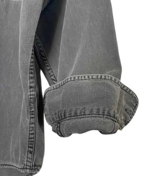 LEVI'S（リーバイス）LEVI'S (リーバイス) LEVI'S  リーバイス 90's 緑タグ デニムシャツ 香港製 先染めブラック グレー サイズ:Lの古着・服飾アイテム