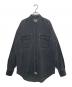 LEVI'S（リーバイス）の古着「LEVI'S  リーバイス 90's 緑タグ デニムシャツ 香港製 先染めブラック」｜グレー