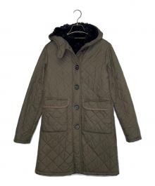MACKINTOSH SCOTLAND（マッキントッシュスコットランド）の古着「MACKINTOSH SCOTLAND マッキントッシュスコットランド ボア キルティングコート 中綿」｜オリーブ