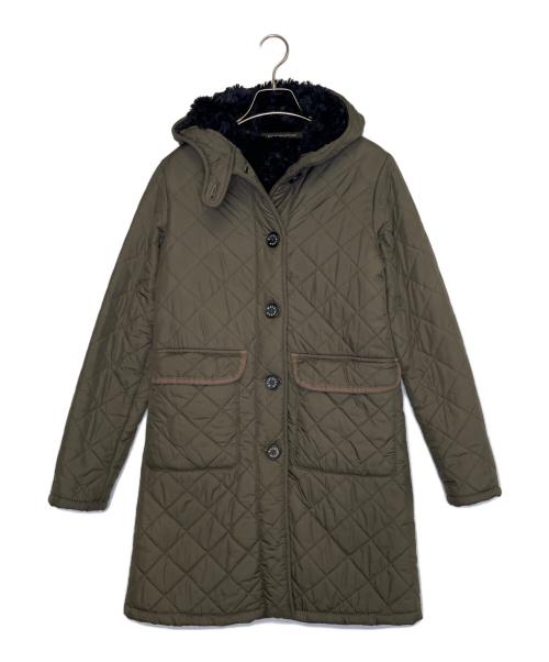 MACKINTOSH SCOTLAND（マッキントッシュスコットランド）MACKINTOSH SCOTLAND (マッキントッシュスコットランド) MACKINTOSH SCOTLAND マッキントッシュスコットランド ボア キルティングコート 中綿 オリーブ サイズ:36の古着・服飾アイテム