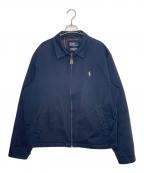 POLO RALPH LAURENポロ・ラルフローレン）の古着「POLO RALPH LAUREN ポロ・ラルフローレン スイングトップ ポニーあり」｜ネイビー