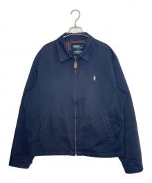 POLO RALPH LAUREN（ポロ・ラルフローレン）の古着「POLO RALPH LAUREN ポロ・ラルフローレン スイングトップ ポニーあり」｜ネイビー