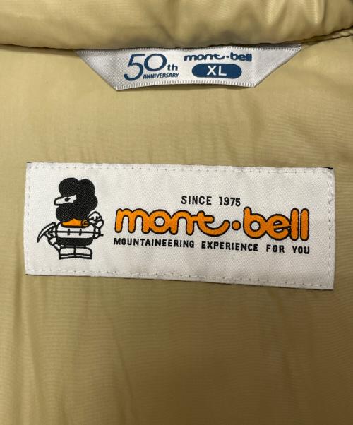 mont-bell（モンベル）mont-bell (モンベル) mont-bell モンベル 50周年 80年代タグ 復刻 モンブランジャケット ダウンジャケット ダウンパーカー ベージュ サイズ:XLの古着・服飾アイテム