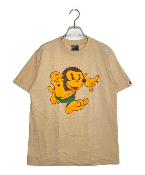 A BATHING APE（アベイシングエイプ）A BATHING APE (アベイシングエイプ) A BATHING APE アベイシングエイプ BAPE HEADS TOUR Tシャツ 90年代 어 베이싱 에이프 베이프 헤즈 투어 반팔 티셔츠 ベージュ サイズ:Mの古着・服飾アイテム