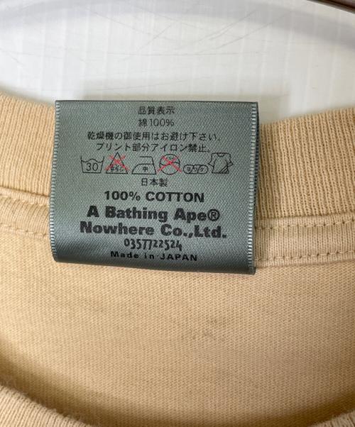 A BATHING APE（アベイシングエイプ）A BATHING APE (アベイシングエイプ) A BATHING APE アベイシングエイプ BAPE HEADS TOUR Tシャツ 90年代 어 베이싱 에이프 베이프 헤즈 투어 반팔 티셔츠 ベージュ サイズ:Mの古着・服飾アイテム