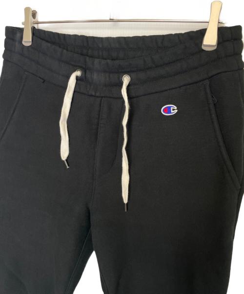 Champion（チャンピオン）Champion (チャンピオン) nano・universe (ナノ・ユニバース) Champion チャンピオン nano universe ナノユニバース 別注 WIND STOPPER スウェットパンツ ブラック サイズ:Mの古着・服飾アイテム