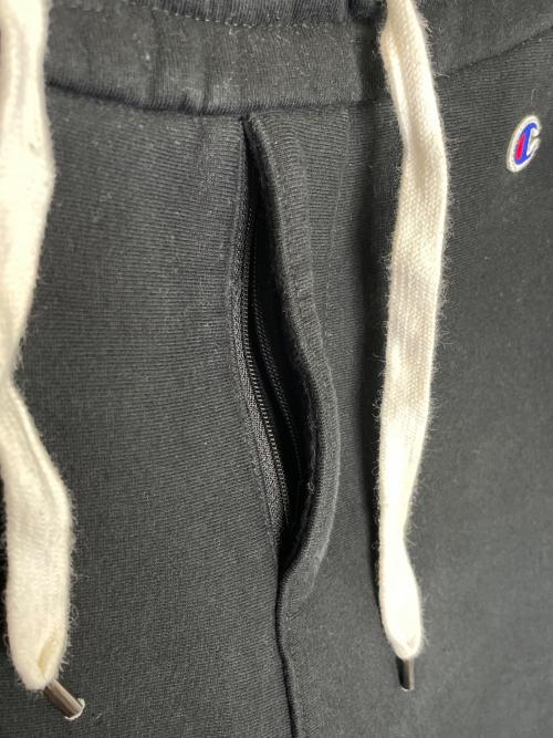 Champion（チャンピオン）Champion (チャンピオン) nano・universe (ナノ・ユニバース) Champion チャンピオン nano universe ナノユニバース 別注 WIND STOPPER スウェットパンツ ブラック サイズ:Mの古着・服飾アイテム