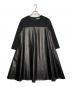 FOXEY NEWYORK（フォクシーニューヨーク）の古着「FOXEY NEWYORK フォクシーニューヨーク Dress Tessa 長袖 ワンピース フェイクレザー」｜ブラック