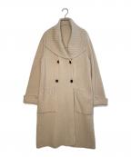 FOXEY BOUTIQUEフォクシー ブティック）の古着「FOXEY BOUTIQUE Knit Coat Waffle ニット コート ワッフル 」｜ベージュ