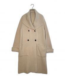 FOXEY BOUTIQUE（フォクシー ブティック）の古着「FOXEY BOUTIQUE Knit Coat Waffle ニット コート ワッフル 」｜ベージュ