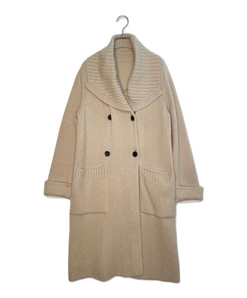 FOXEY BOUTIQUE（フォクシー ブティック）FOXEY BOUTIQUE (フォクシー ブティック) FOXEY BOUTIQUE Knit Coat Waffle ニット コート ワッフル  ベージュ サイズ:フリーの古着・服飾アイテム