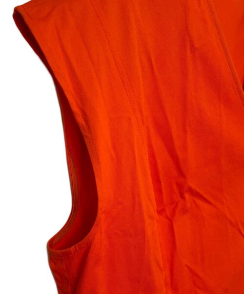 ADEAM（アディアム）ADEAM (アディアム) ADEAM アディアム コットン ノースリーブ ワンピース オレンジ サイズ:4の古着・服飾アイテム