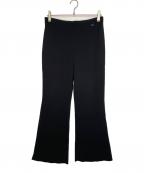 FOXEY BOUTIQUEフォクシー ブティック）の古着「FOXEY BOUTIQUE 42371 Relax Pants パンツ フレア ウールブレンド」｜ブラック