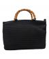 中古・古着 GUCCI (グッチ) GUCCI グッチ オールドバンブー 2WAYバッグ ブラック：15000円
