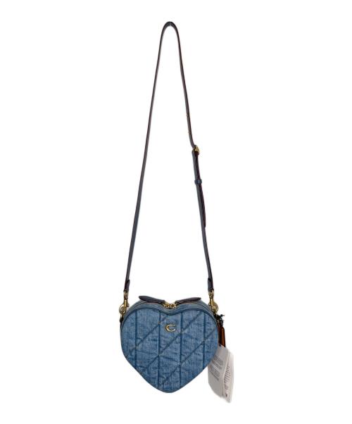 COACH（コーチ）COACH (コーチ) COACH コーチ ハート クロスボディ キルティング スカイブルーの古着・服飾アイテム