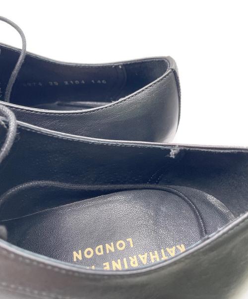 KATHARINE HAMNETT（キャサリンハムネット）KATHARINE HAMNETT (キャサリンハムネット) スワールモカシューズ ブラック サイズ:25の古着・服飾アイテム