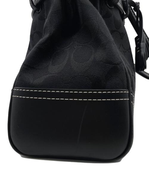COACH（コーチ）COACH (コーチ) COACH コーチ ハンプトンズ シグネチャー 黒シグ ラージ キャリーオール ブラックの古着・服飾アイテム
