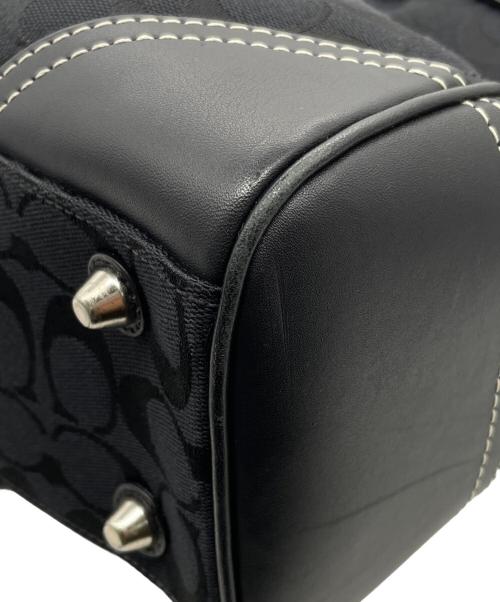 COACH（コーチ）COACH (コーチ) COACH コーチ ハンプトンズ シグネチャー 黒シグ ラージ キャリーオール ブラックの古着・服飾アイテム
