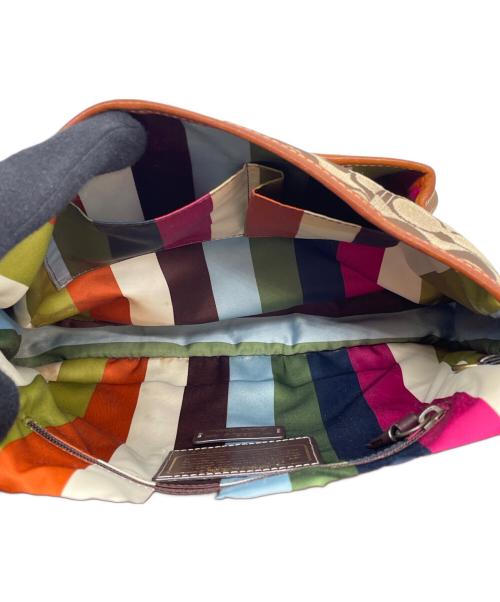 COACH（コーチ）COACH (コーチ) COACH コーチ 65周年記念 レガシー シグネチャー フラップ ショルダーバッグ  ベージュの古着・服飾アイテム