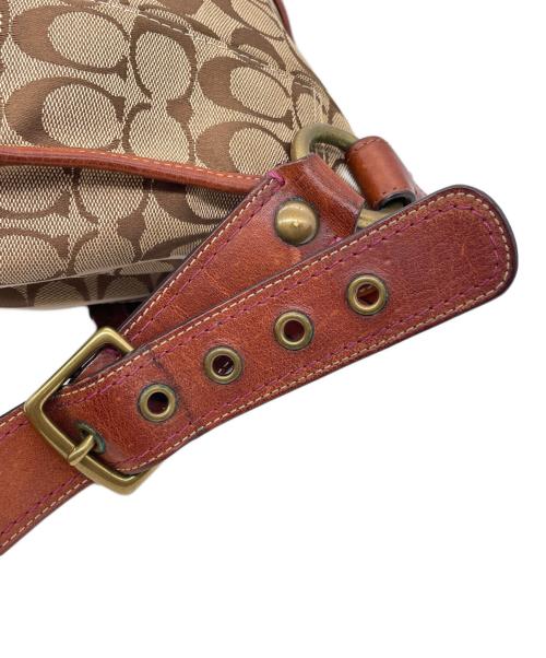 COACH（コーチ）COACH (コーチ) COACH コーチ 65周年記念 レガシー シグネチャー フラップ ショルダーバッグ  ベージュの古着・服飾アイテム