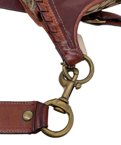 COACH（コーチ）COACH (コーチ) COACH コーチ 65周年記念 レガシー シグネチャー フラップ ショルダーバッグ  ベージュの古着・服飾アイテム