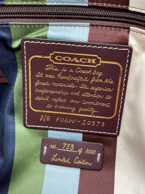 COACH（コーチ）COACH (コーチ) COACH コーチ 65周年記念 レガシー シグネチャー フラップ ショルダーバッグ  ベージュの古着・服飾アイテム