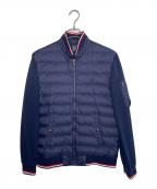 POLO RALPH LAURENポロ・ラルフローレン）の古着「ダウン パネル ダブルニット ジャケット ハイブリット 切り替え ジャケット」｜ネイビー