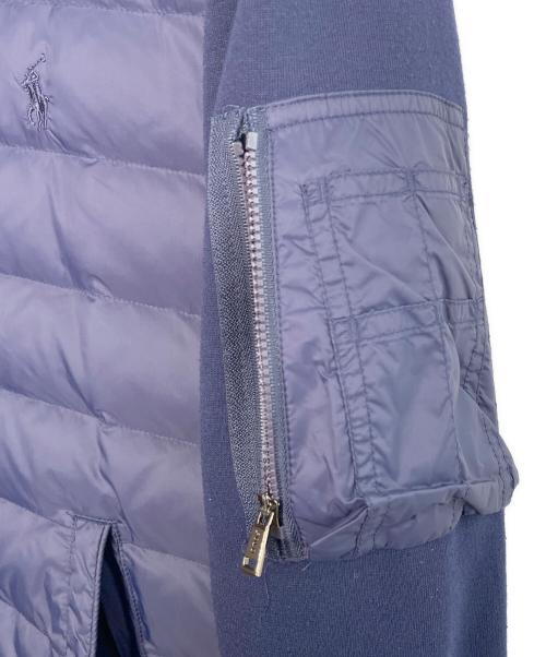 POLO RALPH LAUREN（ポロ・ラルフローレン）POLO RALPH LAUREN (ポロ・ラルフローレン) ダウン パネル ダブルニット ジャケット ハイブリット 切り替え ジャケット ネイビー サイズ:Sの古着・服飾アイテム