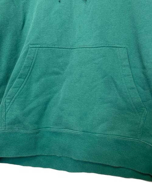 stussy（ステューシー）stussy (ステューシー) STUSSY ステューシー Circle C Applique パーカー 白タグ グリーン サイズ:Lの古着・服飾アイテム
