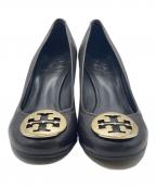 TORY BURCHトリーバーチ）の古着「Tory Burch ブラウン レザーパンプス」｜ブラウン