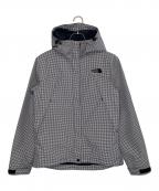 THE NORTH FACEザ ノース フェイス）の古着「THE NORTH FACE ノースフェイス NOVELTY SCOOP JACKET ノベルティ スクープ ジャケット ナイロンジャケット ギンガムチェック」｜ブラック×ホワイト