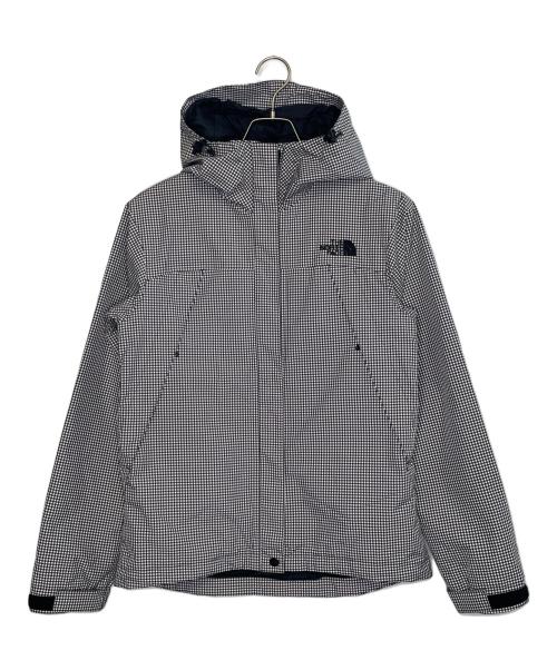 THE NORTH FACE（ザ ノース フェイス）THE NORTH FACE THE NORTH FACE ノースフェイス NOVELTY SCOOP JACKET ノベルティ スクープ ジャケット ナイロンジャケット ギンガムチェック ブラック×ホワイト サイズ:Lの古着・服飾アイテム