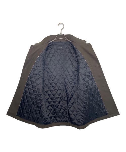 BURBERRY BLACK LABEL（バーバリーブラックレーベル）BURBERRY BLACK LABEL (バーバリーブラックレーベル) BURBERRY BLACK LABEL メルトン ナポレオンコート ハーフコート ブラウン サイズ:Lの古着・服飾アイテム