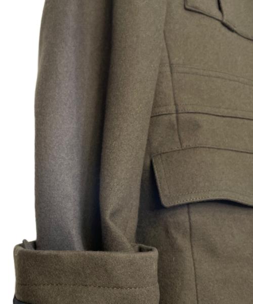BURBERRY BLACK LABEL（バーバリーブラックレーベル）BURBERRY BLACK LABEL (バーバリーブラックレーベル) BURBERRY BLACK LABEL メルトン ナポレオンコート ハーフコート ブラウン サイズ:Lの古着・服飾アイテム