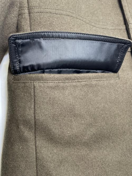 BURBERRY BLACK LABEL（バーバリーブラックレーベル）BURBERRY BLACK LABEL (バーバリーブラックレーベル) BURBERRY BLACK LABEL メルトン ナポレオンコート ハーフコート ブラウン サイズ:Lの古着・服飾アイテム