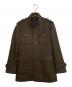 BURBERRY BLACK LABEL（バーバリーブラックレーベル）の古着「BURBERRY BLACK LABEL メルトン ナポレオンコート ハーフコート」｜ブラウン