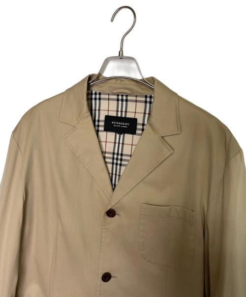 BURBERRY BLACK LABEL（バーバリーブラックレーベル）BURBERRY BLACK LABEL (バーバリーブラックレーベル) BURBERRY BLACK LABEL バーバリーブラックレーベル 3ボタン テーラードジャケット 裏地ノバチェック ベージュ サイズ:Lの古着・服飾アイテム