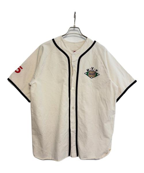 EMPIRE（エンパイア）EMPIRE (エンパイア) ベースボールシャツ ベージュ サイズ:Lの古着・服飾アイテム