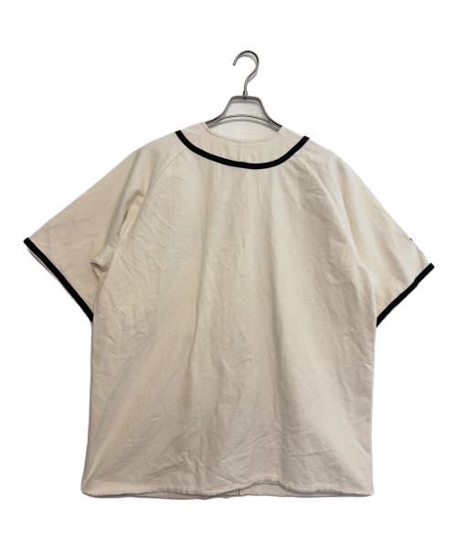 EMPIRE（エンパイア）EMPIRE (エンパイア) ベースボールシャツ ベージュ サイズ:Lの古着・服飾アイテム