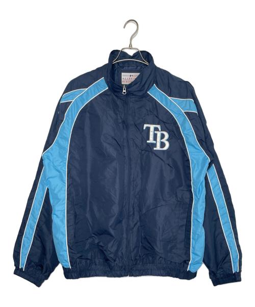 MLB（エムエルビー）MLB (エムエルビー) GENUINE MERCHANDISE (ジェニュイン マーチャンダイズ) MLB TAMPA BAY RAYS タンパ ベイ レイズ ナイロンジャケット ブルー サイズ:XLの古着・服飾アイテム