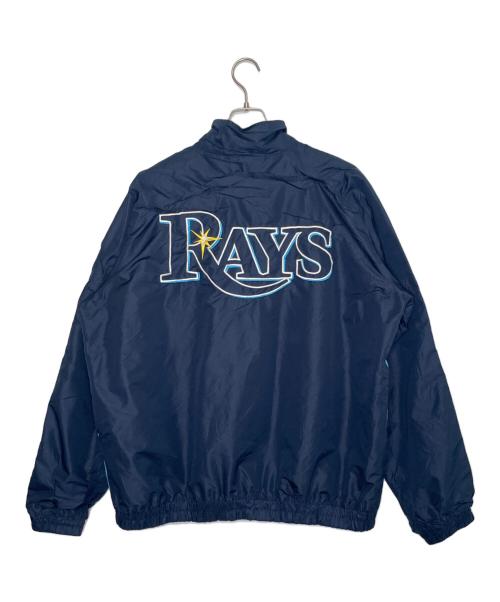 MLB（エムエルビー）MLB (エムエルビー) GENUINE MERCHANDISE (ジェニュイン マーチャンダイズ) MLB TAMPA BAY RAYS タンパ ベイ レイズ ナイロンジャケット ブルー サイズ:XLの古着・服飾アイテム