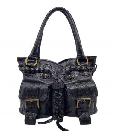 美品✨希少✨ANNA SUI ハンドバッグ ボルドー 蝶モチーフ 00s y2k 美品