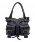 ANNA SUI（アナスイ）の古着「ANNA SUI アナスイ Y2K 編み込みレザー ギミックポケット トートバッグ ハンドバッグ」｜ブラック