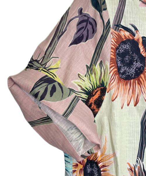 PAUL SMITH（ポールスミス）PAUL SMITH (ポールスミス) PAUL SMITH ポールスミス Sunflower ミックスアップ ひまわり オープンカラー 半袖シャツ コットリネン イエロー サイズ:40の古着・服飾アイテム