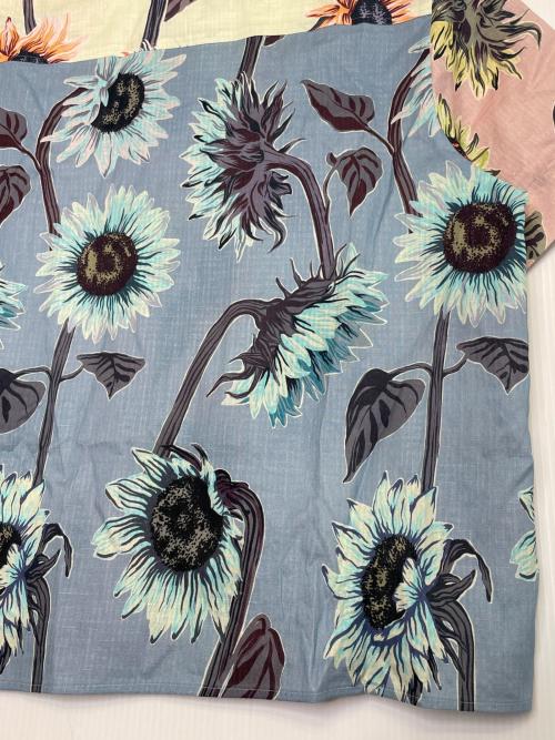 PAUL SMITH（ポールスミス）PAUL SMITH (ポールスミス) PAUL SMITH ポールスミス Sunflower ミックスアップ ひまわり オープンカラー 半袖シャツ コットリネン イエロー サイズ:40の古着・服飾アイテム