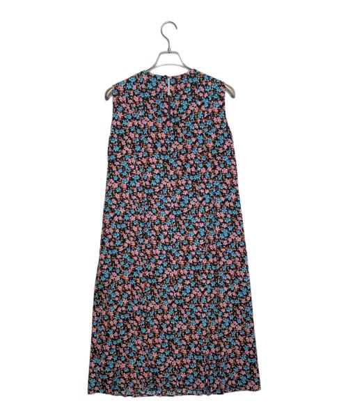 PAUL SMITH（ポールスミス）PAUL SMITH (ポールスミス) PAUL SMITH ポールスミス フラワープリント リバティ 花柄 総柄 ノースリーブワンピース ブラック サイズ:40の古着・服飾アイテム
