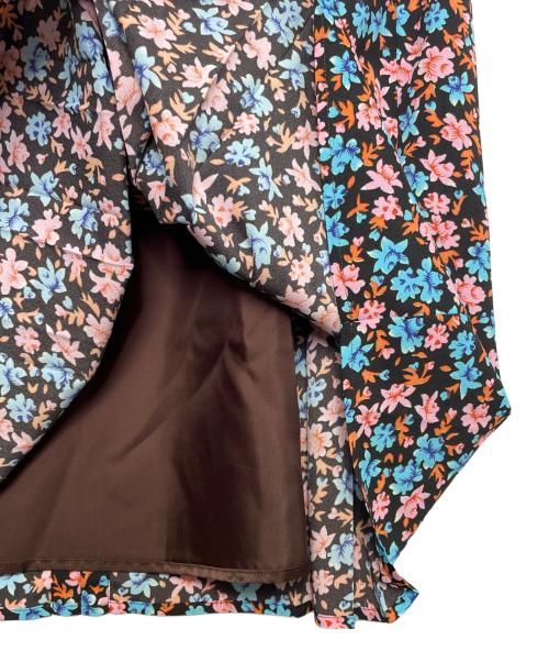 PAUL SMITH（ポールスミス）PAUL SMITH (ポールスミス) PAUL SMITH ポールスミス フラワープリント リバティ 花柄 総柄 ノースリーブワンピース ブラック サイズ:40の古着・服飾アイテム